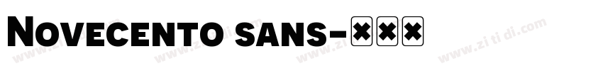 Novecento sans字体转换